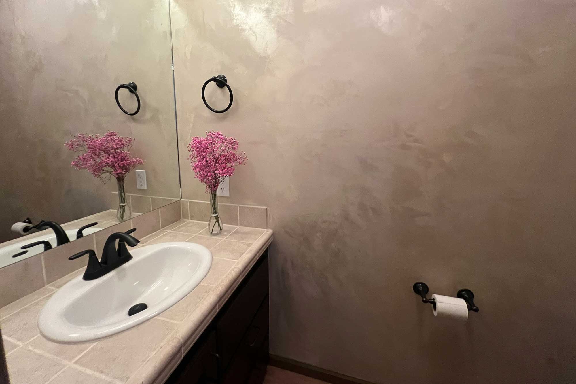 After: finished powder bath
