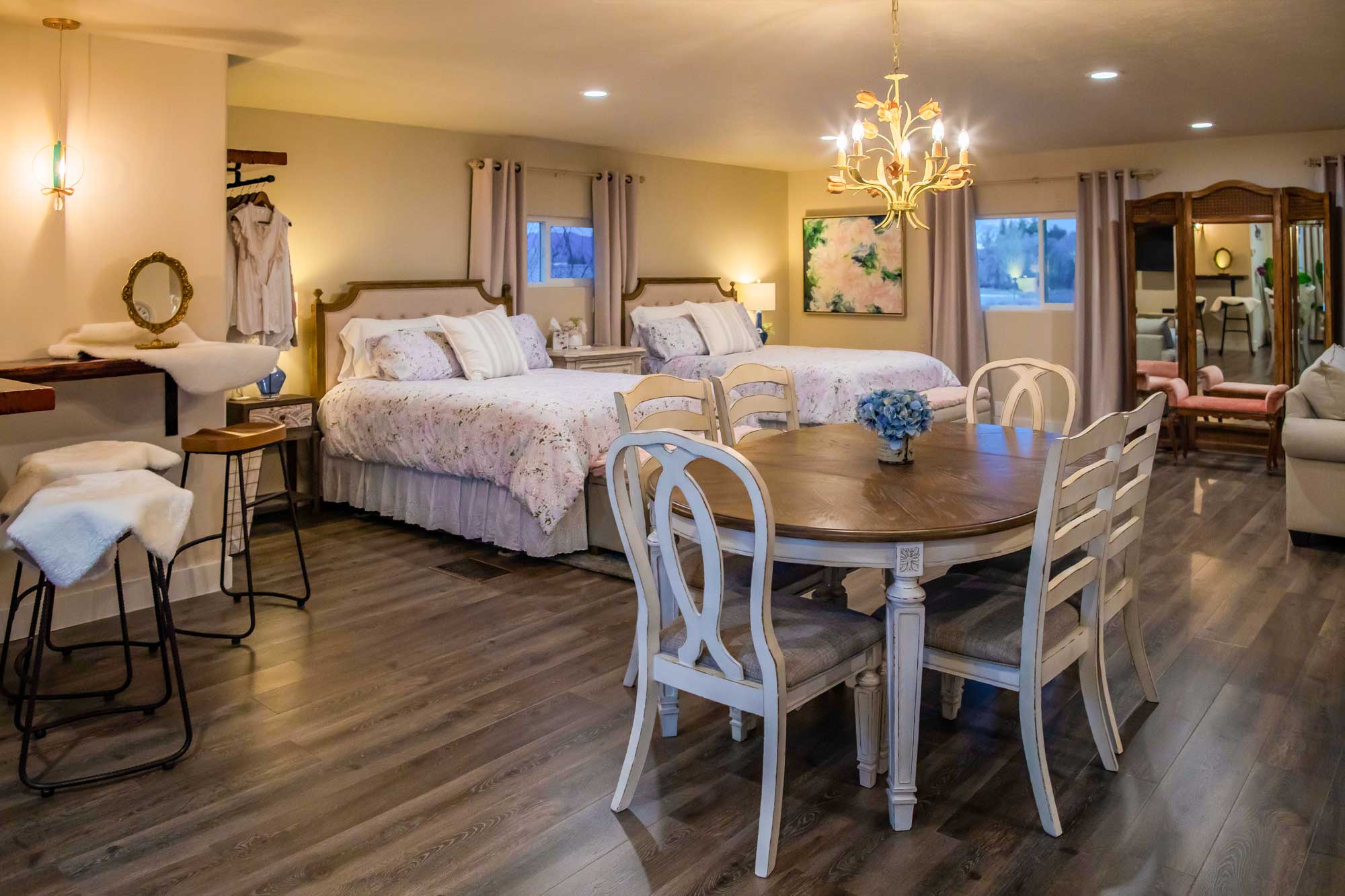 LePlatts Pond loft sleeping and living space