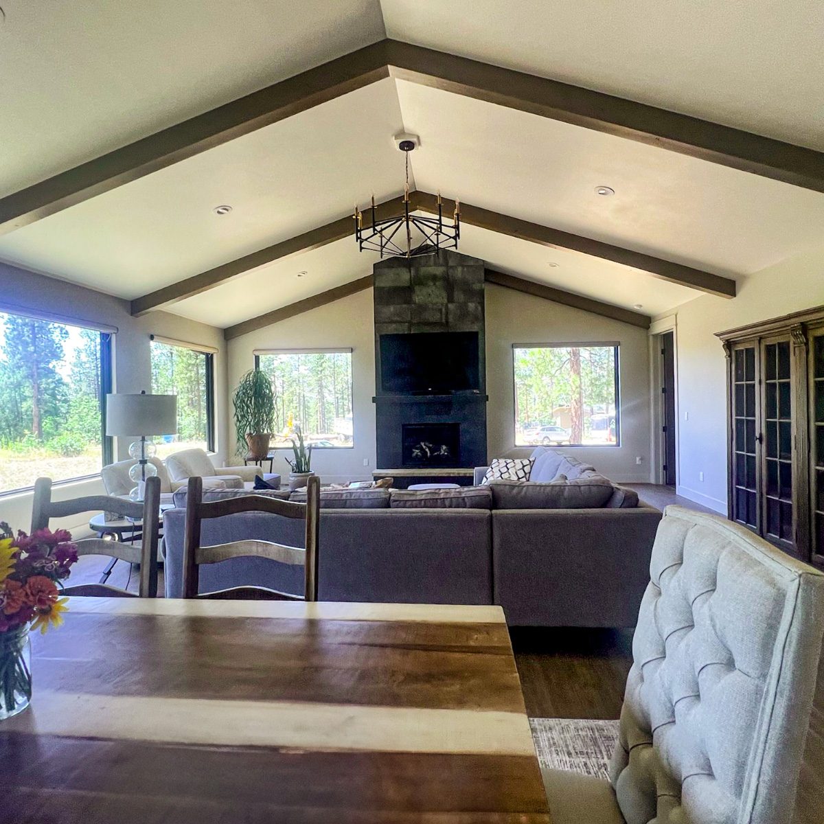 Incline Court new build — finished open-concept living space