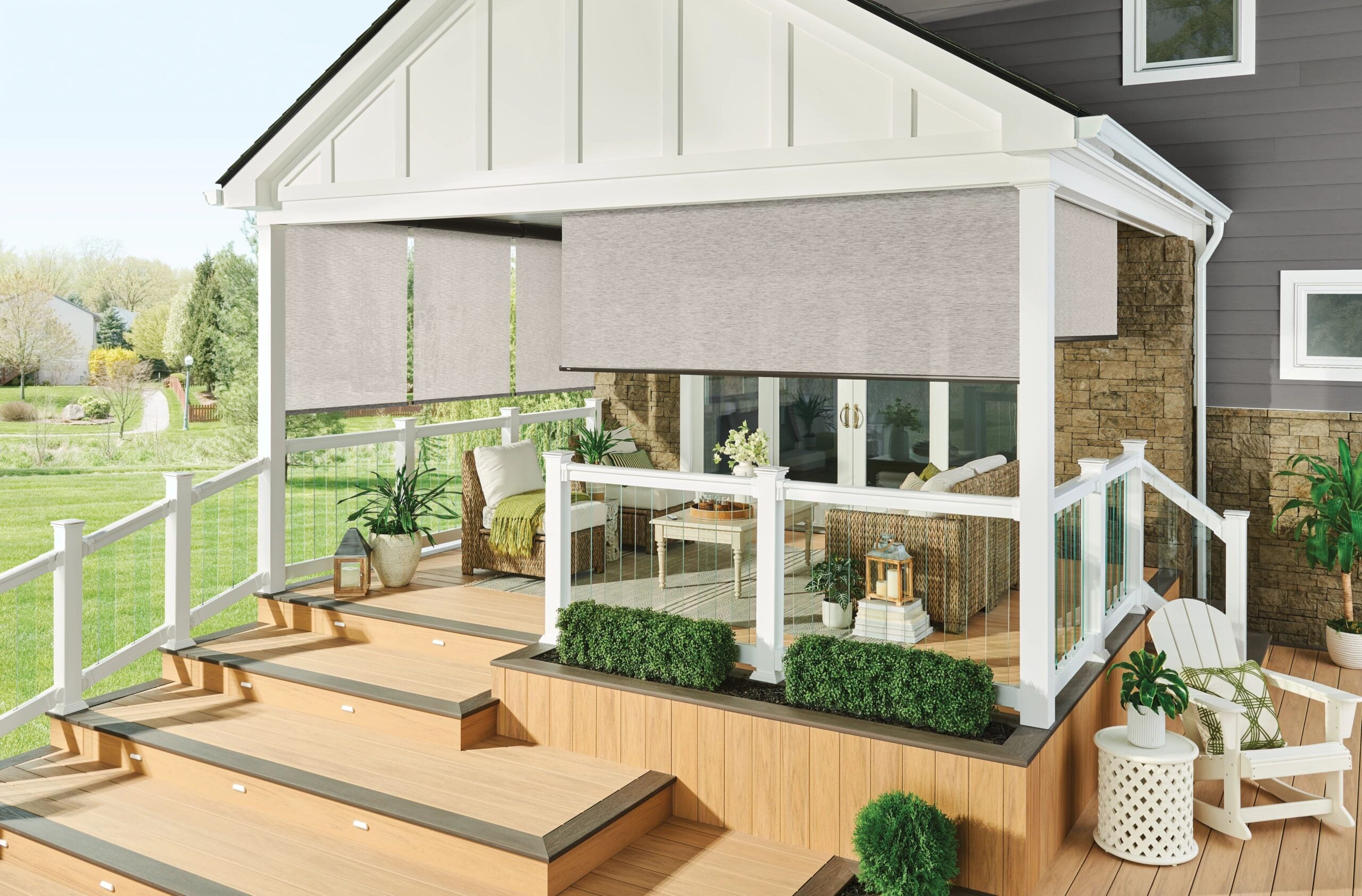 Exterior solar shades by Graber
