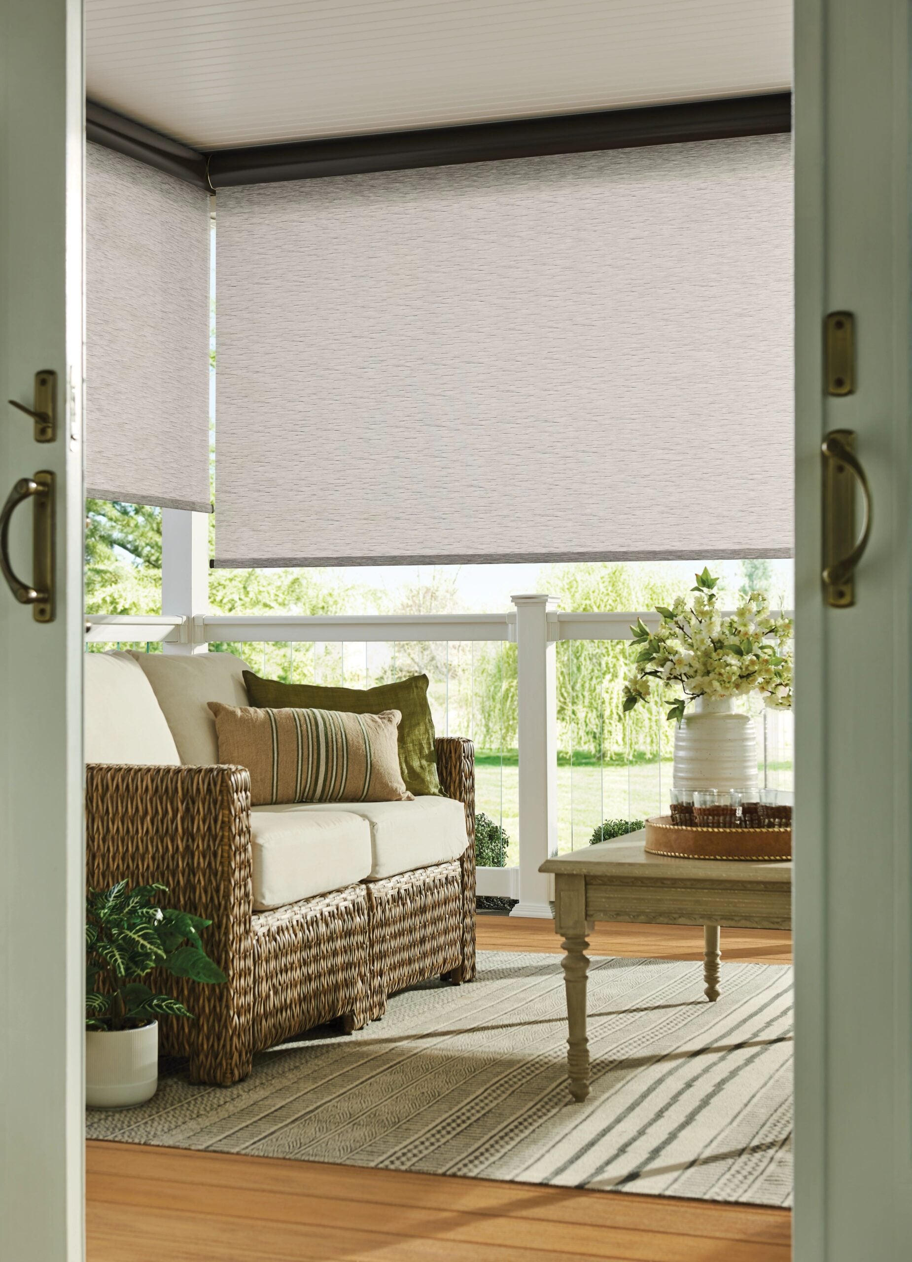 Exterior solar shades detail