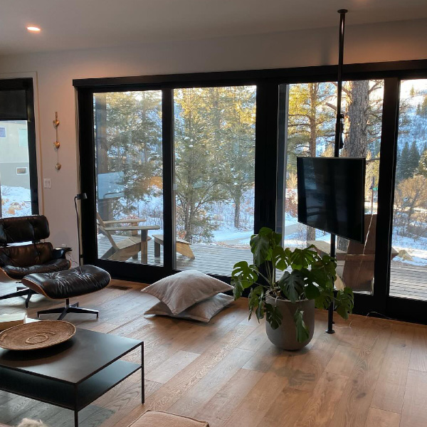 Window blinds on full patio doors